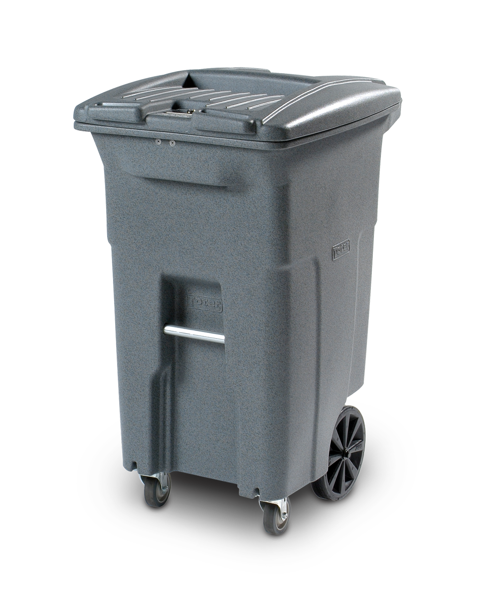 96-gallon Toter secure document collection cart
